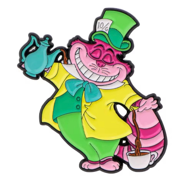 Disney Inspired Cheshire Cat from Alice in Wonderland Enamel Pin - Picture 1 of 1